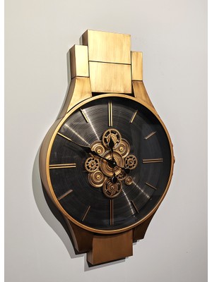 Katre46 Özel Tasarım Metal Çarklı Duvar Saati