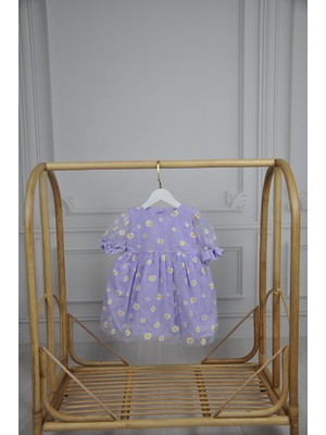 ministok Linda Papatyalı Kız Çocuk Elbise