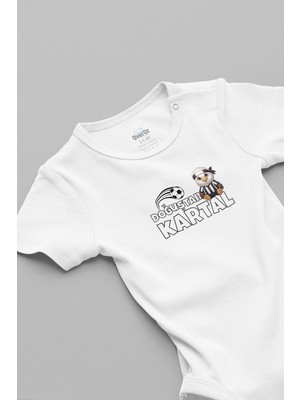 Overoz Doğuştan Kartal Yazılı Taraftar Bebek Body Zıbın 5193-4