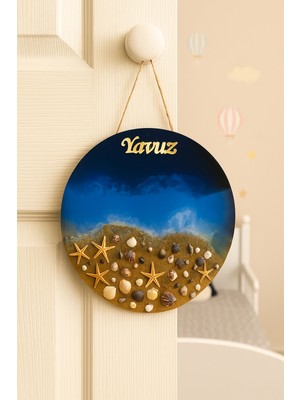 Anı Atölyesi Isme Özel Epoksi Bebek Kapı ve Duvar Süsü