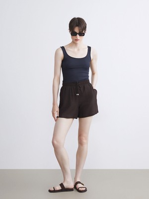 Lc Waikiki Yeni Sezon Beli Lastikli Dokulu Kadın Şort