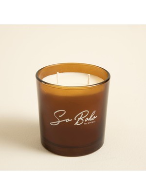 Boho Bardak Kokulu Mum 10 X10 cm Kahve