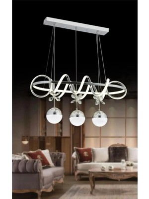 G-Light Yıldız Çemberli Kıvrım Masa Üstü LED Avize