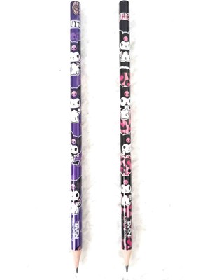Dogadastore Kuromi Kurşun Kalem Siyah&Mor 2 li