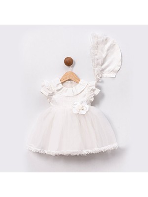 ministok Tina Şapkalı Kız Bebek Elbise