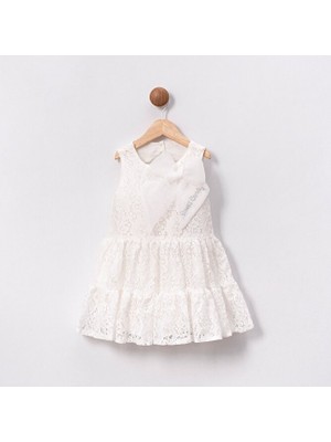 ministok Tansel Fiyonklu Dantelli Kız Elbise