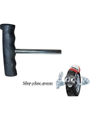 Teknolas Sibop Çekme Aparatı Dayanıklı Metal Gövde ile Oto ve Motosiklet Lastikleri İçin Uyumlu