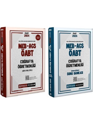 Pegem 2026 Öabt Meb-Ags Coğrafya Öğretmenliği Konu Anlatımlı + Soru Bankası + 7 Deneme 3 Lü Set Pegem Akademi Yayınları