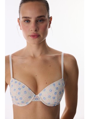 Penti Kırık Beyaz Daylift Floral Balenli Sütyen
