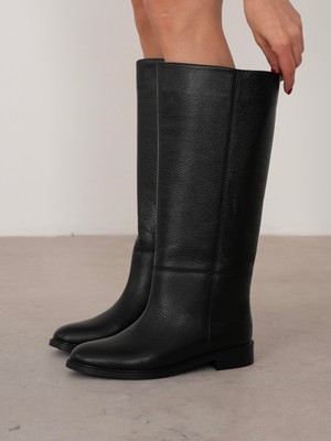 Ece'nin Butiği Yelina Siyah Hakiki Deri Kadın Xl Çizme