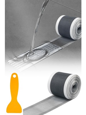 Privo 10 cm 4 Metre Çok Amaçlı Gider Süzgeci Sineklik Tamir Kiti Saç Kıl Tüy Tutucu Kesilebilir File