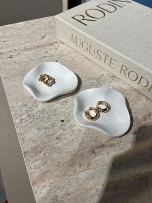 Elmessa 2li Dekoratif Takı TABAĞI,YÜZÜKLÜK,KÜPELIK(8X8CM)