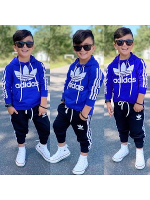 Mavi Boncuk Kids Çocuk Kapüşonlu Alt Üst Takım