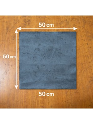 Kendinden Yapışkanlı Alkantara Süet Suni Deri - Antrasit 50 x 50