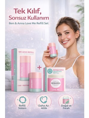 Ben & Anna Love Me Refill Set – Kutu Deostick + Yedek Deostick Refill