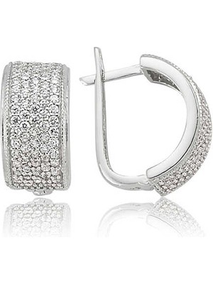 Katre46 925 Ayar Gümüş Tamtur Küpe