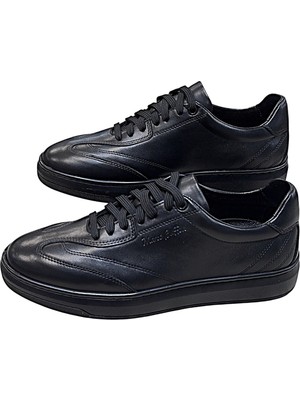 KAFKASLAR AYAKKABI Hakiki Gerçek Deri Ipli Sneaker Model Düz Taban Ortopedik Casual Erkek Ayakkabı