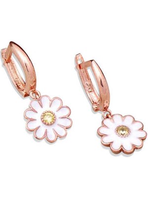 Katre46 Gümüş Papatya Küpe