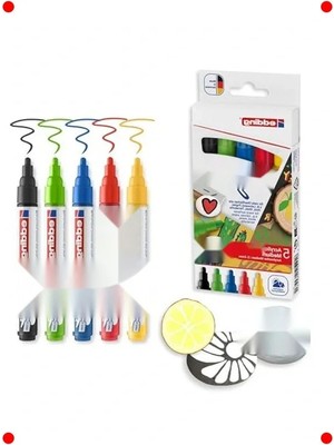 Calperia Temel Renk Akrilik Markör Seti (5'li)