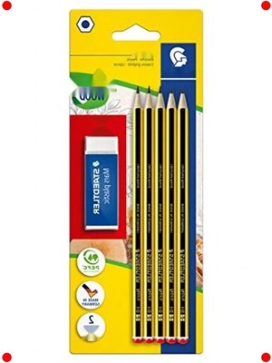 Calperia Kurşun Kalem Seti - 5 Kalem, Silgi ve Kalemtıraş