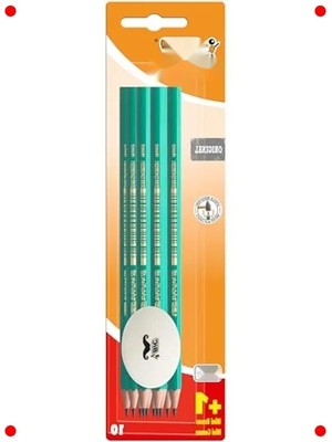 Calperia Hb Kurşun Kalem ve Silgi Seti – 10 Kalem + 1 Silgi