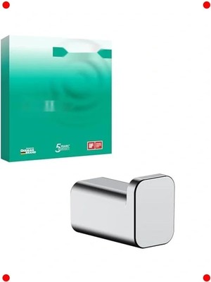 Calperia Krom Kaplama Tekli Banyo Duvar Askısı