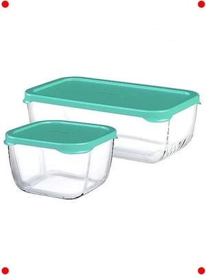 Calperia Cam Saklama Kabı Seti Hediyelik Kutu