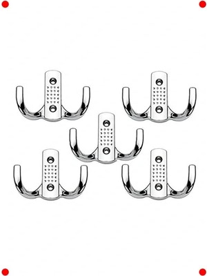 Calperia 5 Adet Metal Duvar Askısı | Dekoratif Portmanto Kancası