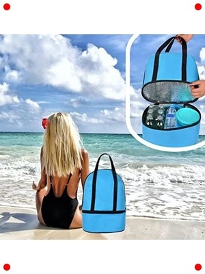 Calperia 26L Izolasyonlu Piknik & Plaj Çantası - 2 Bölmeli