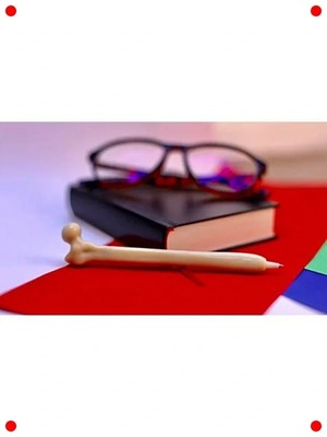 Calperia Anatomi Temalı Kemik Görünümlü Kalem