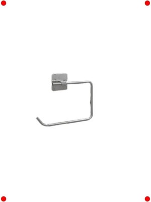 Calperia Yapışkanlı Kare Krom Tuvalet Kağıtlığı - Delmesiz Montaj