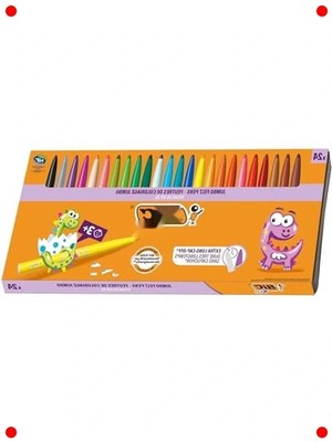 Calperia Çocuk Keçeli Kalem Seti (24 Renk) Yıkanabilir Mürekkep