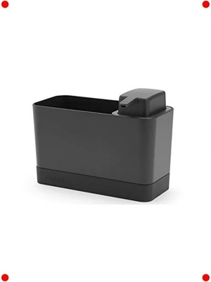 Calperia Ikili Sabunk ve Sünger Seti - Koyu Gri Mutfak Düzenleyici