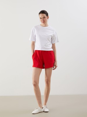 Lc Waikiki Yeni Sezon Beli Lastikli Kadın Şort