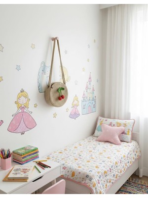 Ms Milasewing El Yapımı Kiraz Figürlü Kız Çocuk Hasır Omuz Çantası - 18 cm