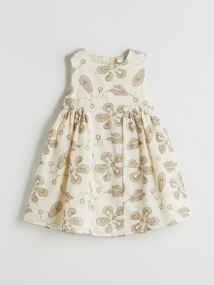 Lc Waikiki Yeni Sezon Bisiklet Yaka Çiçekli Kız Çocuk Elbise
