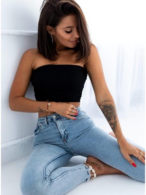 Yeşil Sarmaşık Kaşkorse Kumaş Büstiyer Bluz