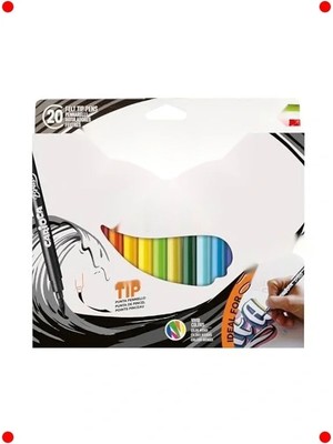 Calperia Fırça Uçlu Keçeli Boya Kalemleri - 20'li Set