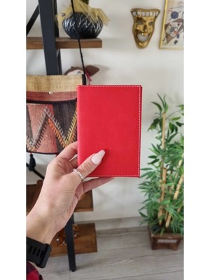 Efe Deri Deri Dikişli Tüm Pasaportlara Uyumlu Pasaport Kabı Kılıfı Pasaportluk Pasaport Cüzdanı