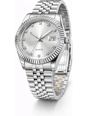 Gümüş Renkli Rlx Tasarım Marka Kadın Saat