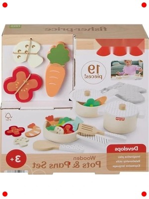 Calperia Ahşap Mutfak Seti (19 Parça)