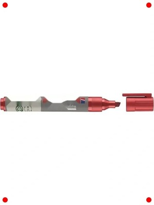 Calperia Beyaz Tahta Kalemi, Yeniden Doldurulabilir, Kırmızı