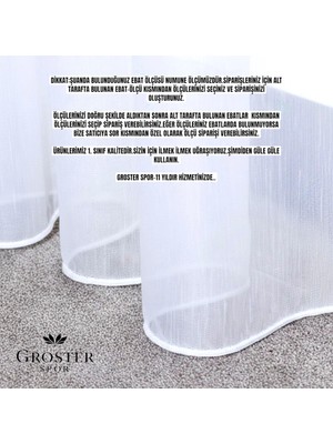 Groster Spor Premium Bambu Tül L Kırışmaz, Ütü Istemez L Ağır Dökümlü L 1/3 Sık Pile L En Çok Tercih Edilen