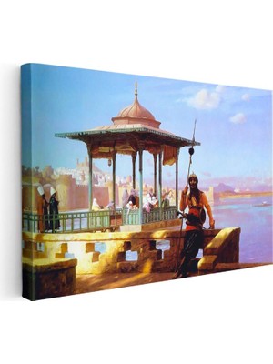 Tablofest Yatay Kanvas Tablo Nöbetçi Asker Sahil Osmanlı Tablosu Ev Ofis Duvar Dekoru