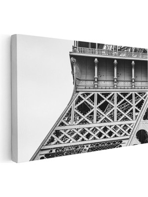 Tablofest Yatay Kanvas Tablo Eyfel Kulesi Demir Mimari Detay Şehir Mimari Tablo Ev Ofis Duvar Dekoru