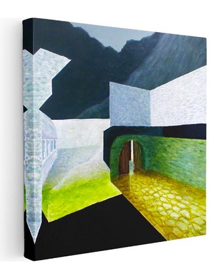 Tablofest Kare Kanvas Tablo De Aztec 2 Minecraft Tablosu Ev Ofis Salon Duvar Dekoru