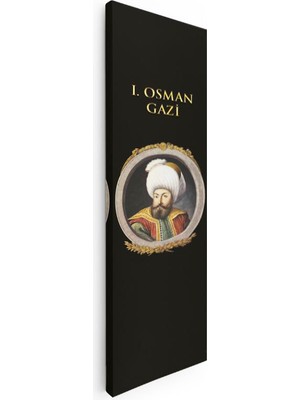 Osmanlı Padişahı - I. Osman Gazi Portresi Kanvas Tablo