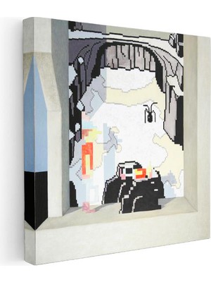 Tablofest Kare Kanvas Tablo The Stage Is Set Minecraft Tablosu Ev Ofis Salon Duvar Dekoru