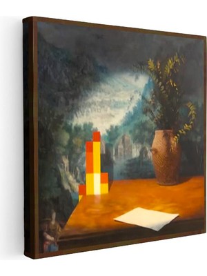 Tablofest Kare Kanvas Tablo Fern Minecraft Tablosu Ev Ofis Salon Duvar Dekoru