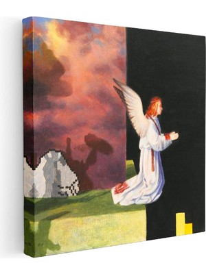 Tablofest Kare Kanvas Tablo The Void Minecraft Tablosu Ev Ofis Salon Duvar Dekoru